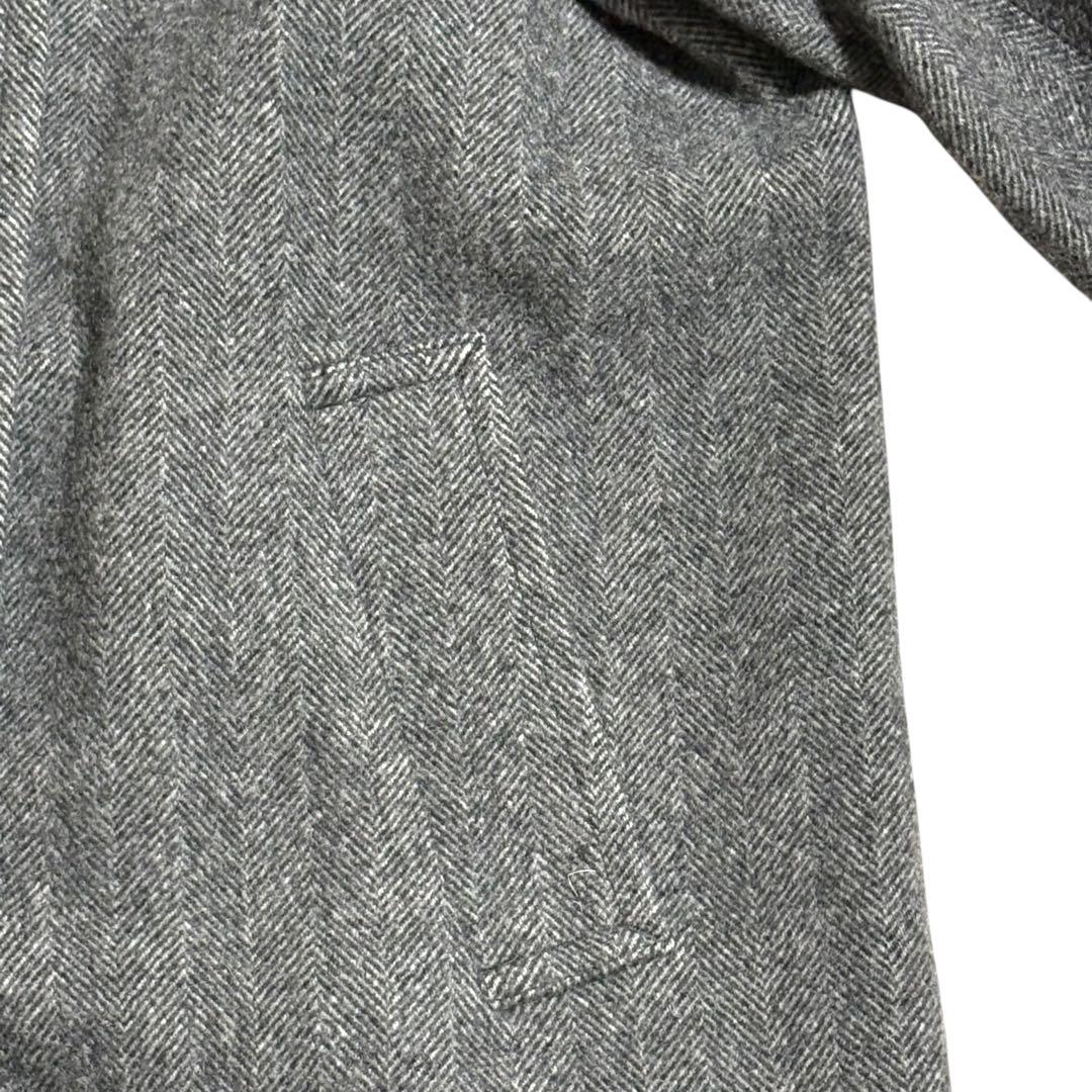 【2023AW】relume☆尾州ウールスーパー100モッサスタンドコートグレー