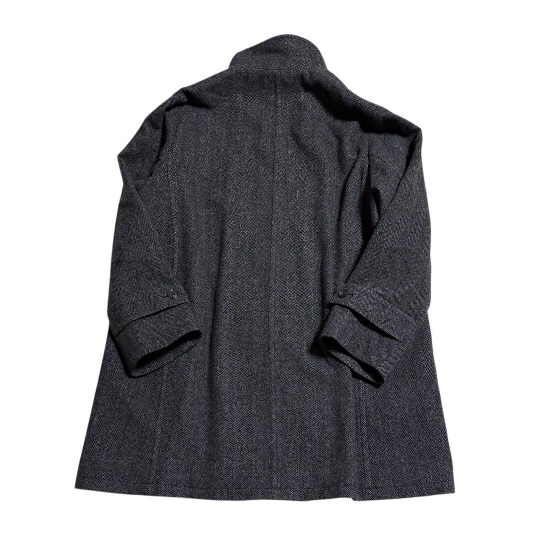 【2023AW】relume☆尾州ウールスーパー100モッサスタンドコートグレー