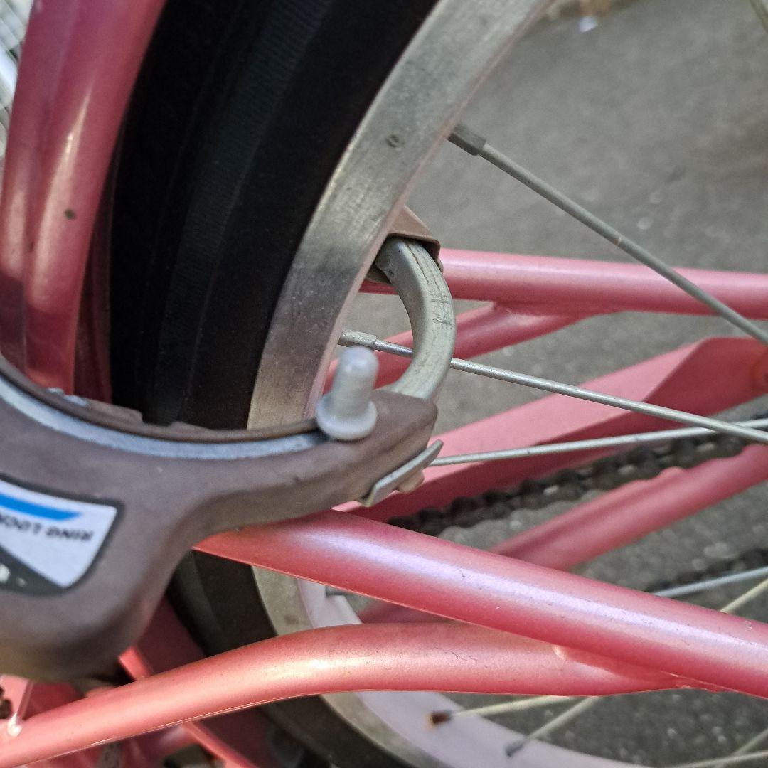 20インチ　子供用自転車 ピンク 前カゴ付き