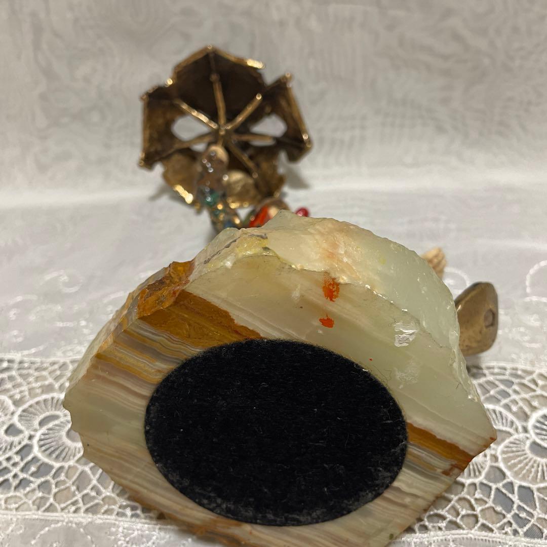 ヴィンテージ Ron Lee ピエロ 大理石　置物　アンティーク　インテリア