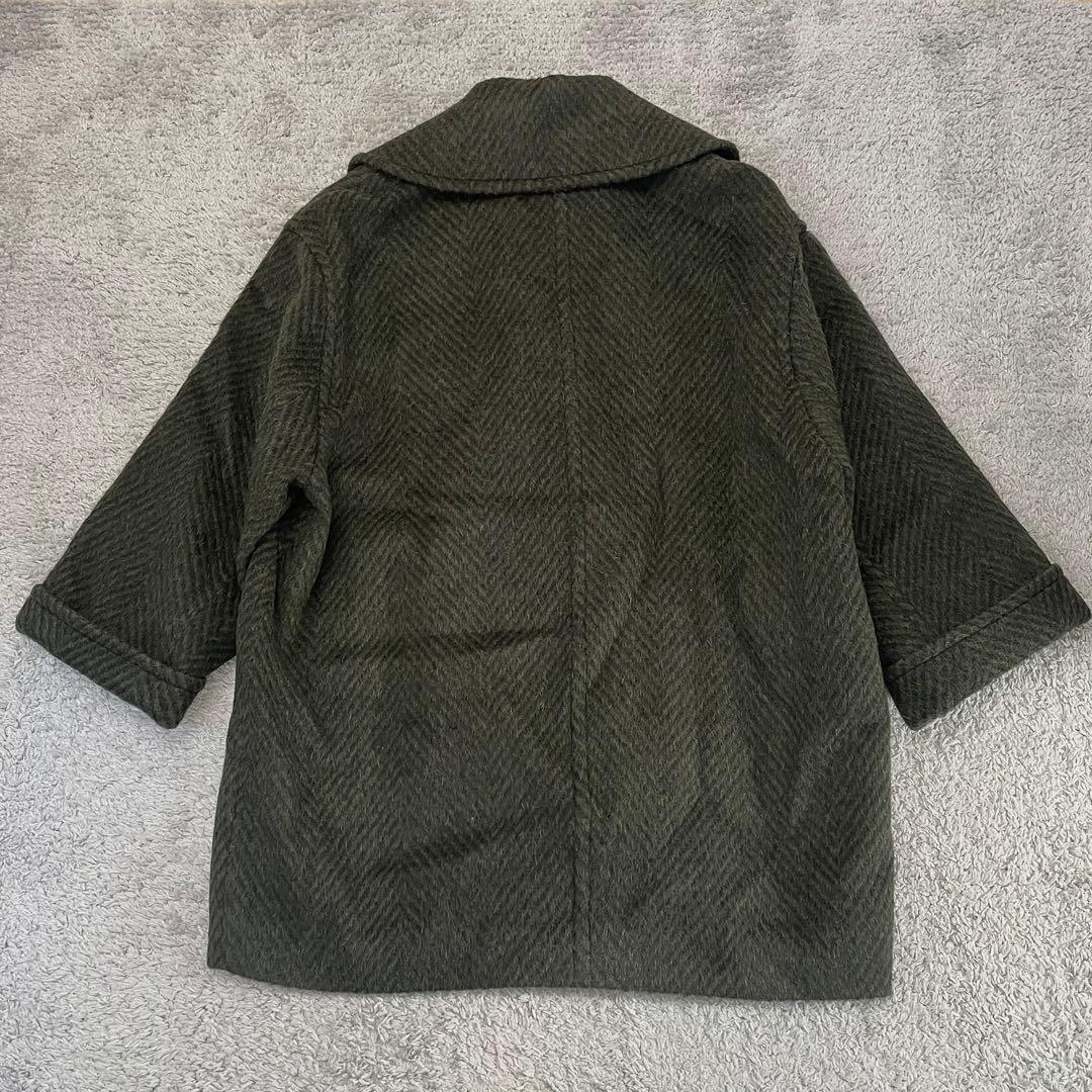 美品★大草直子さんコラボ ガリャルダガランテモヘヤシャギーハーフコート