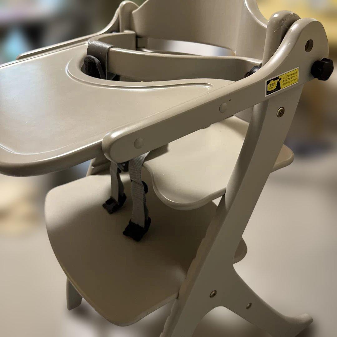 大和屋 yamatoya すくすくチェアGL グレー　ベビーチェア ハイチェア