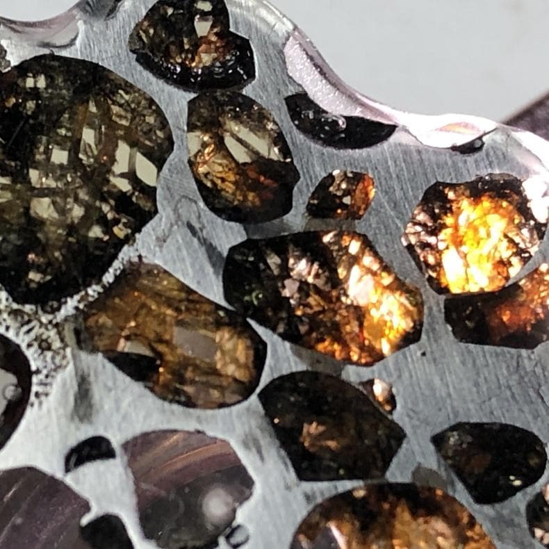 M*0様 隕石 アルタイ隕石　原皮付き　石鉄隕石　パラサイト隕石　２点　重さ42