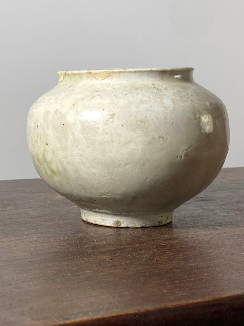 李朝　壺　小壺　白磁　花瓶　花生け