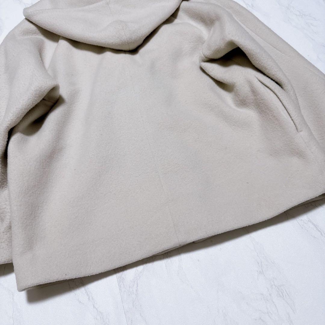 美品 ✨Whim Gazette メリンプフーデッドコートショート丈