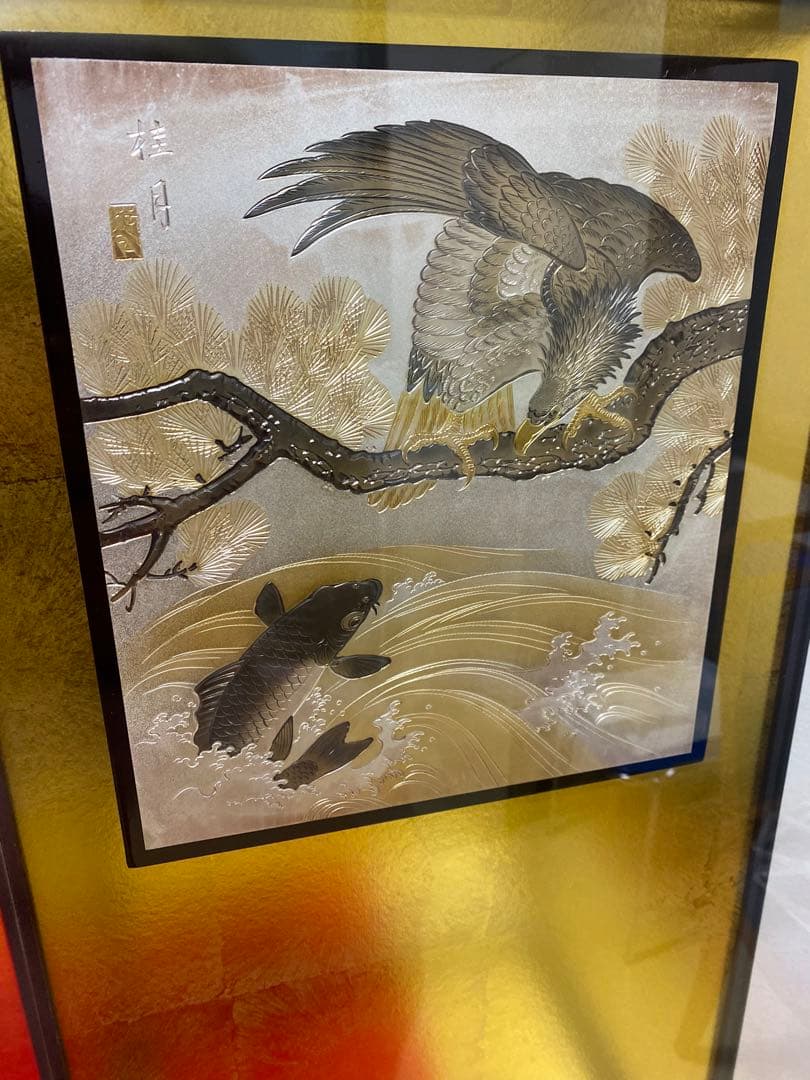 オルゴール付き破魔弓ガラスケース２３号・間口約３９×奥行約２８×高さ約８０㎝