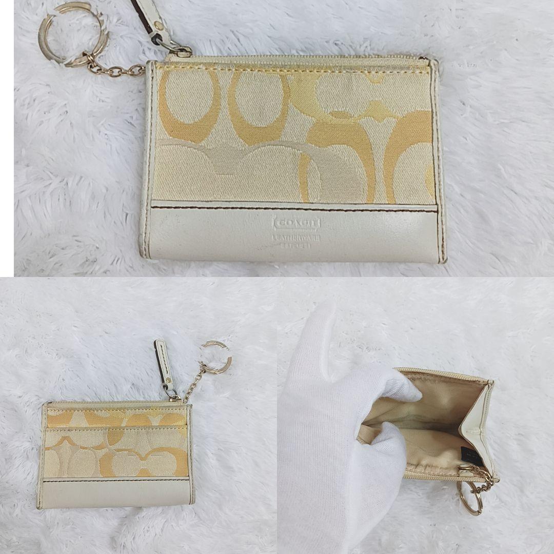 COACH ハンドバッグ ポーチ ケース3点セット シグネチャー イエロー