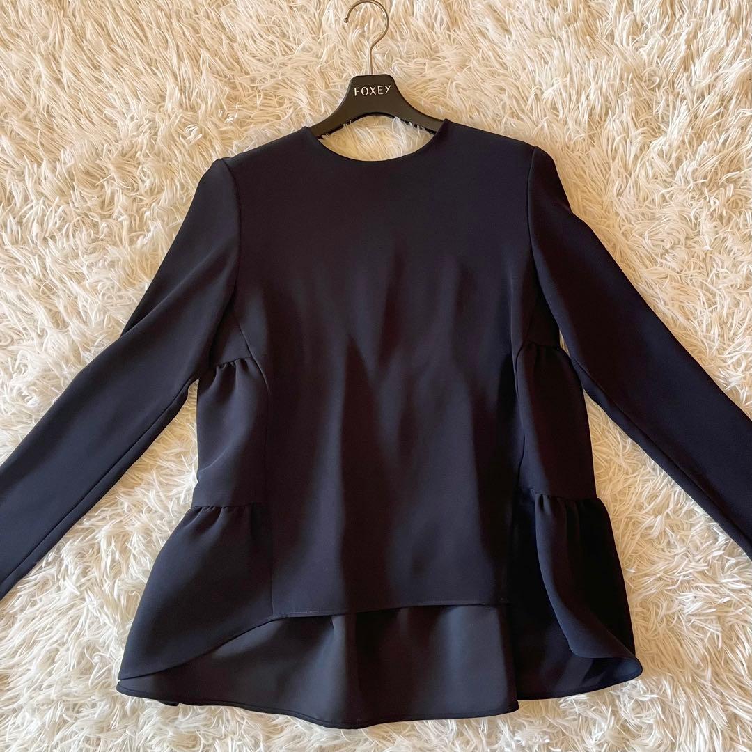 極美品✨ ヨーコチャン 23年 ロングスリーブ バックティアードブラウス 38