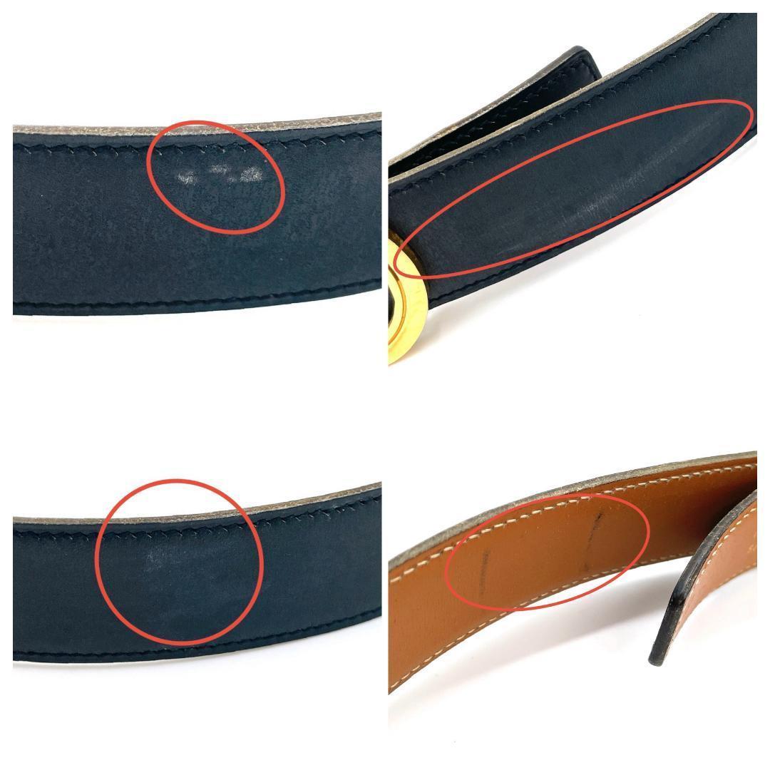 ✨️美品✨️ エルメス シュヴァル 馬 ホースバックル ベルト レディース 黒