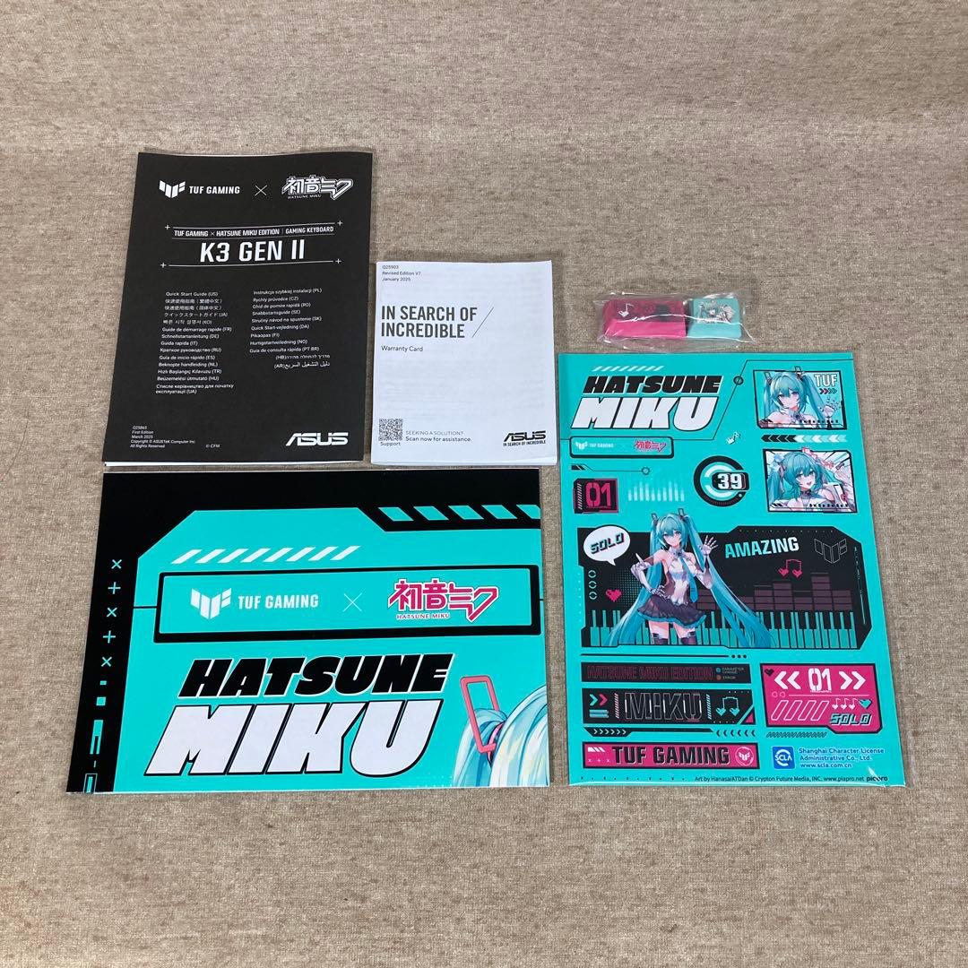 初音ミク ゲーミングキーボード RA09 TG K3 GEN II (62258