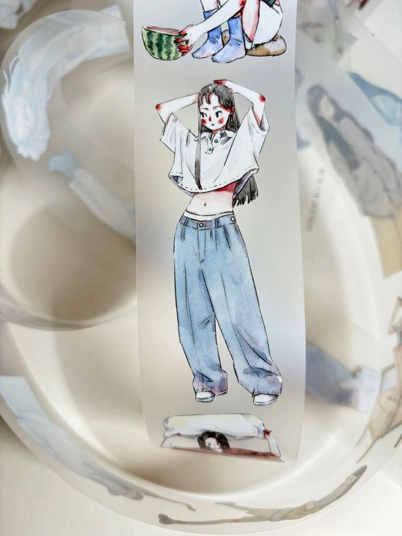 ⭐️SALE⭐️KAIXUN《今日無事》海外マスキングテープ　マステ 【1797】