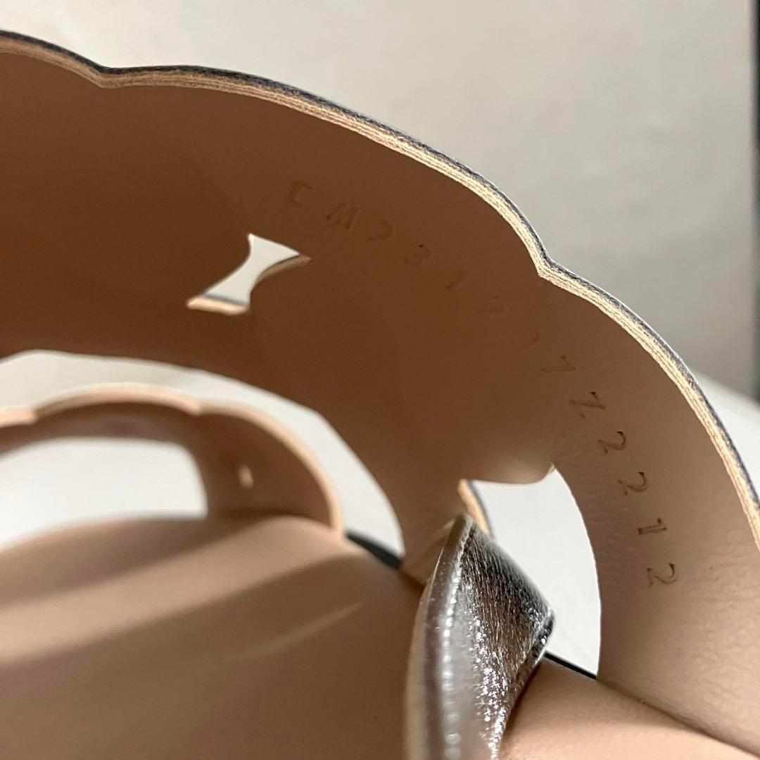 未使用級 HERMES エルメス グレース サンダル バイカラー 37 24㎝