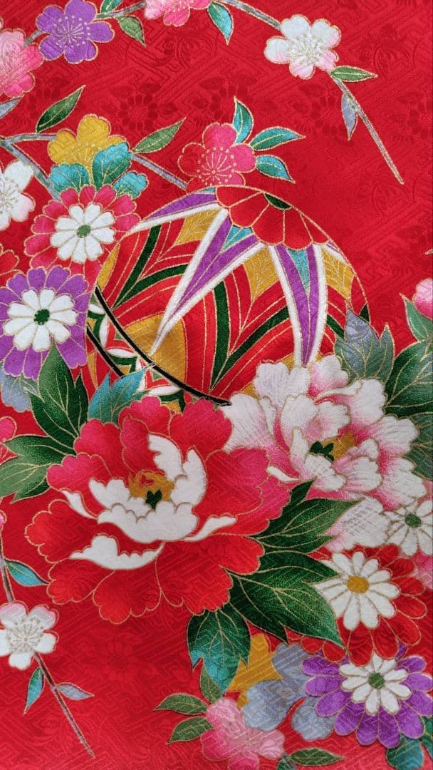 RK403アンティーク子供着物着丈98センチ裄丈46センチ3歳前後長襦袢付き綺麗