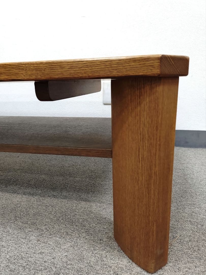 廃盤品 飛騨家具 大日家具工業 飛騨清見工房 ナラ材 無垢材 センターテーブル