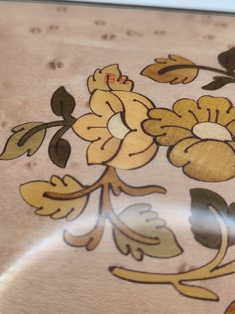 スイス オルゴール REUGE社製 18弁 ジュエリーボックス 木製 象嵌