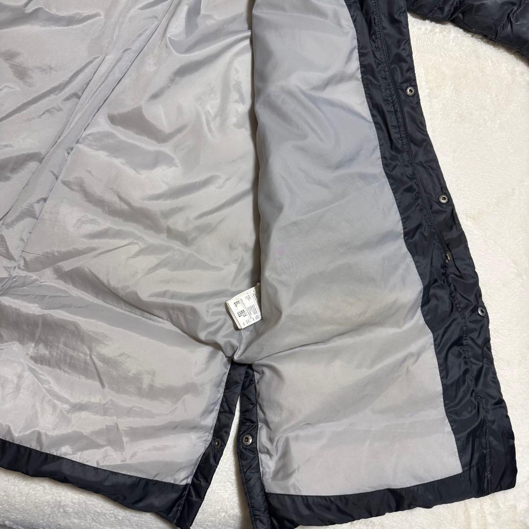 人気NIKE ダウンベンチコート　XXLサイズ　ブラック　ロング丈