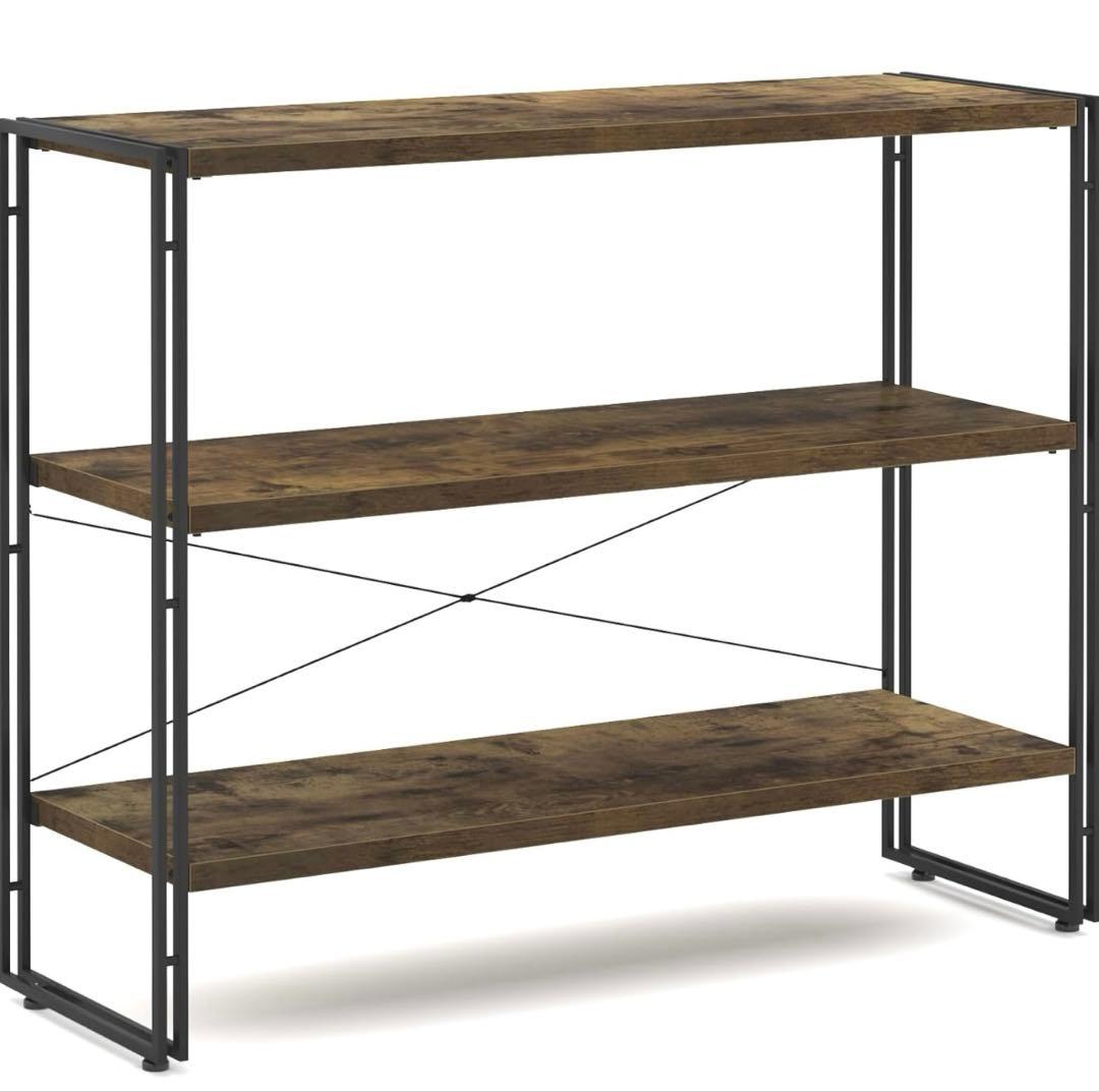 インテリア共和国 オープンシェルフ ラック 木製 3段　※未開封