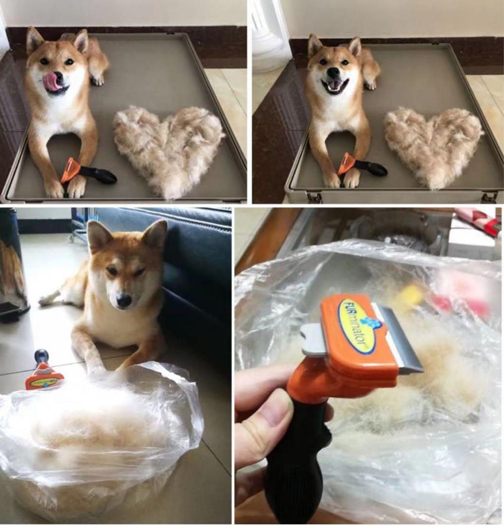 専用犬用ブラシ抜け毛ファーミネーター代替品　ペット用品トリミング大型犬短毛14個