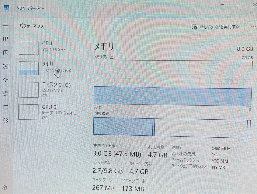 ま*い様 Windows11 iiyama小型デスクトップ SSD 128GBメ