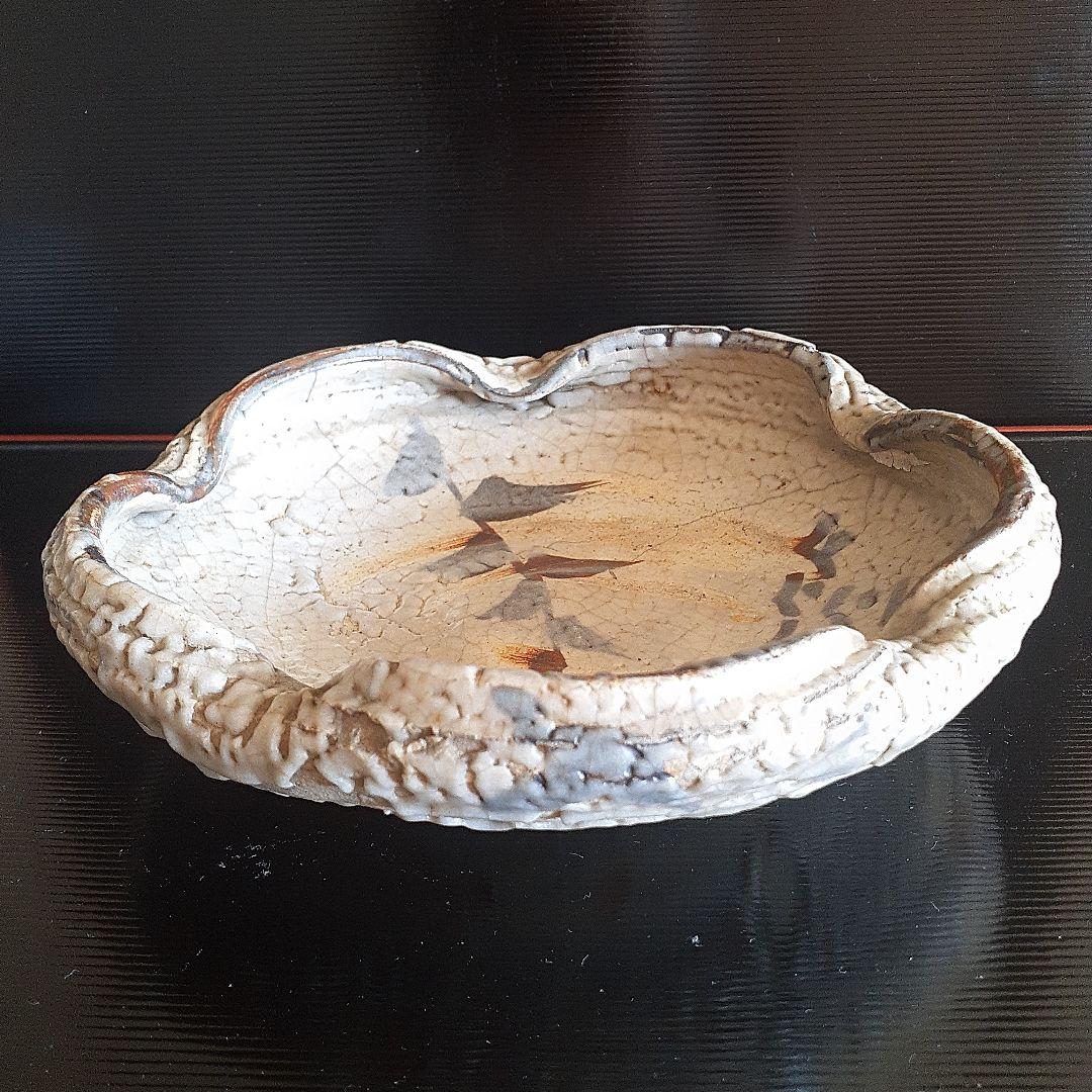 江戸時代古絵志野菓子器箱付き