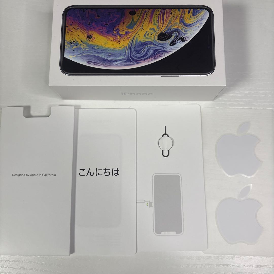 iPhone XS 64GB シルバー SIMフリー 傷なし 箱あり