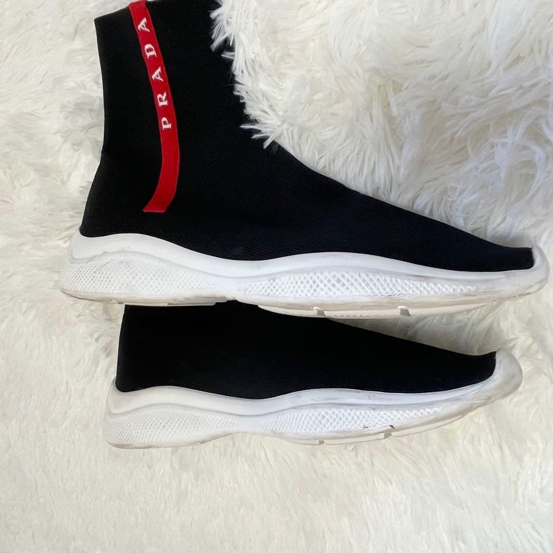 PRADA（プラダ）のハイソール ソックスブーツ 38