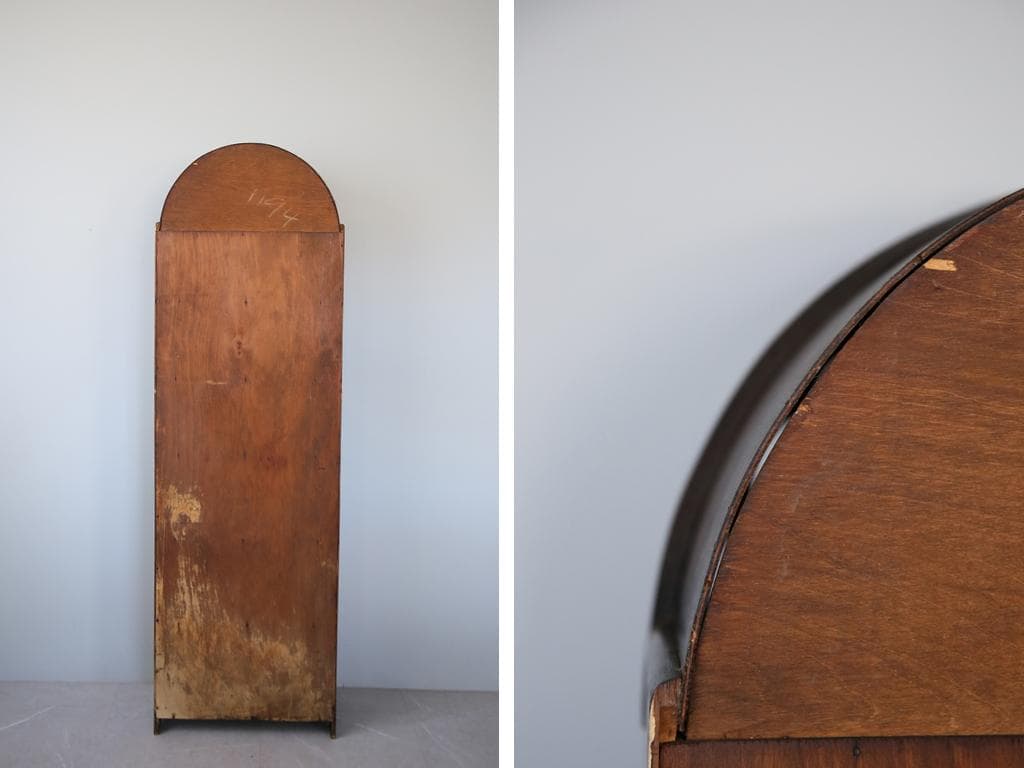 英国アンティーク木製ブックシェルフ/本棚/ラック/飾り棚キャビネット(91-70