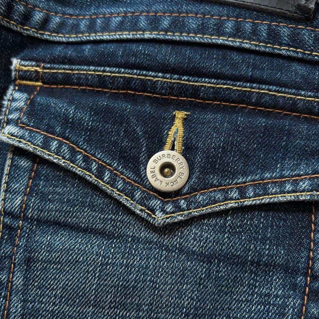 パンツ 00s BURBERRY BLACK LABEL flare jeans y2k