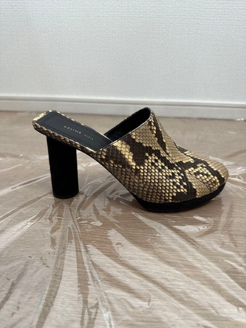 CELINE セリーヌ パイソン ミュール フィービー 38.5