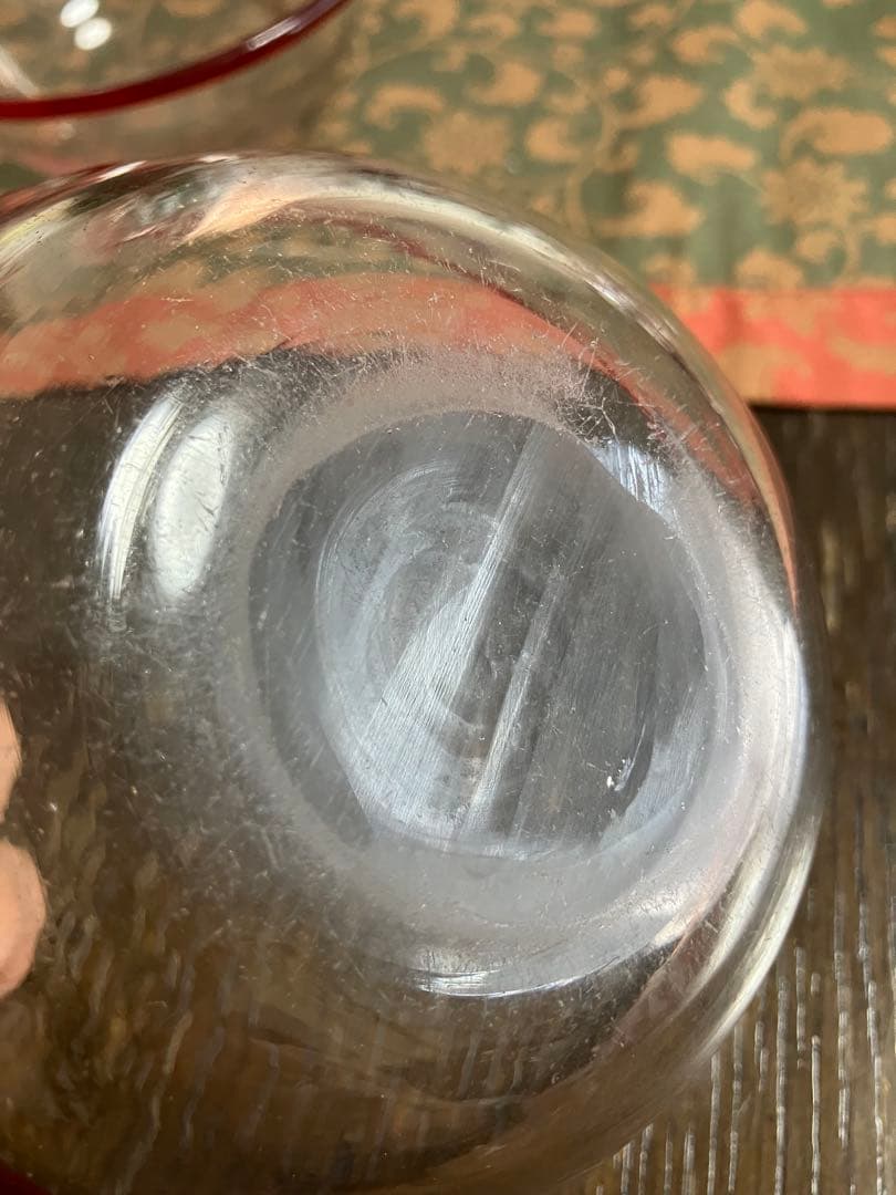 大正〜昭和の時代 昭和レトロ 大正浪漫　吹きガラス　ガラス鉢　5枚