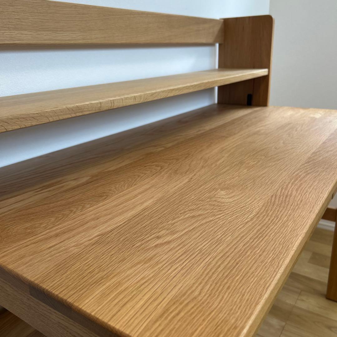 ★さとみ★◼️超美品◼️MUJI 無印良品◼️オーク無垢材デスク