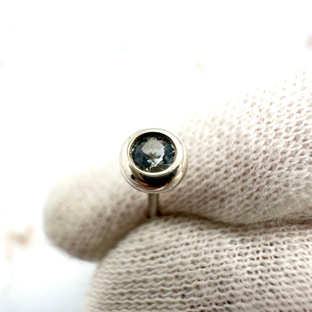 Tiffany　バイザヤード　アクアマリン　ピアス　シルバー　Ag925