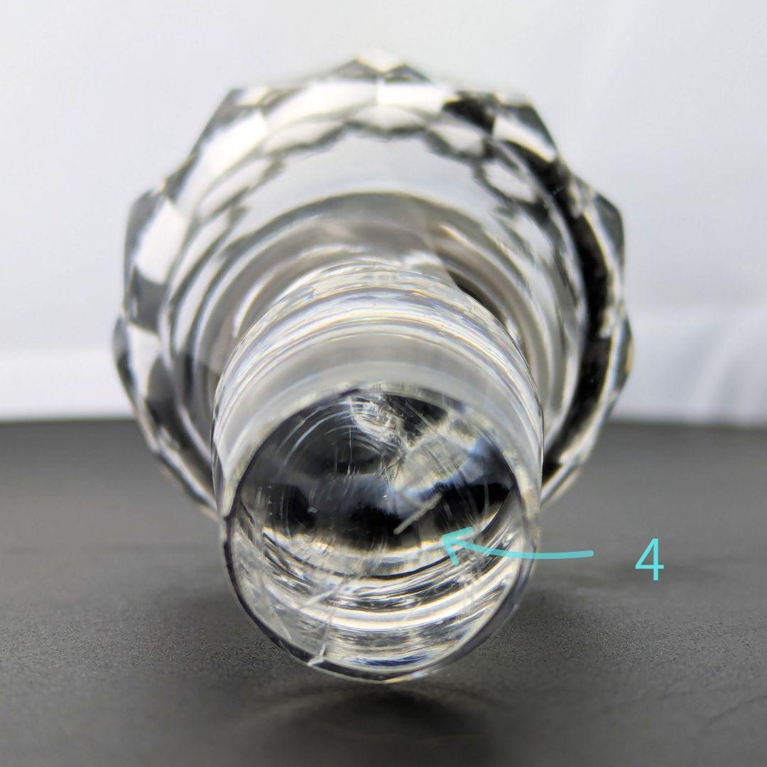 バカラ アルマニャック ダイヤカット デキャンタ 仏ヴィンテージ 刻印 上質美品