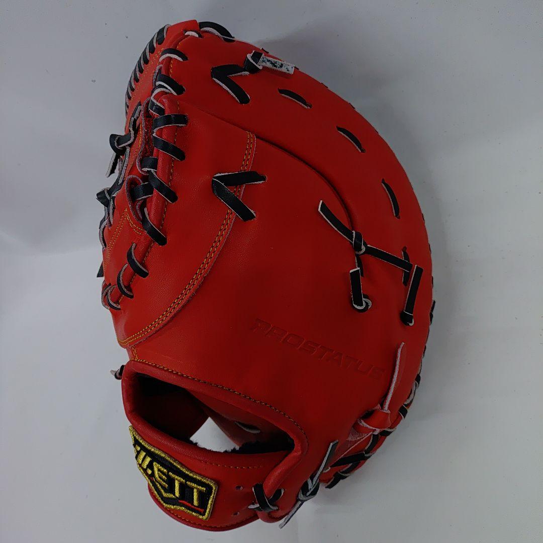 訳あり商品 ZETT 左投げ 硬式 ファーストミット ディープオレンジ