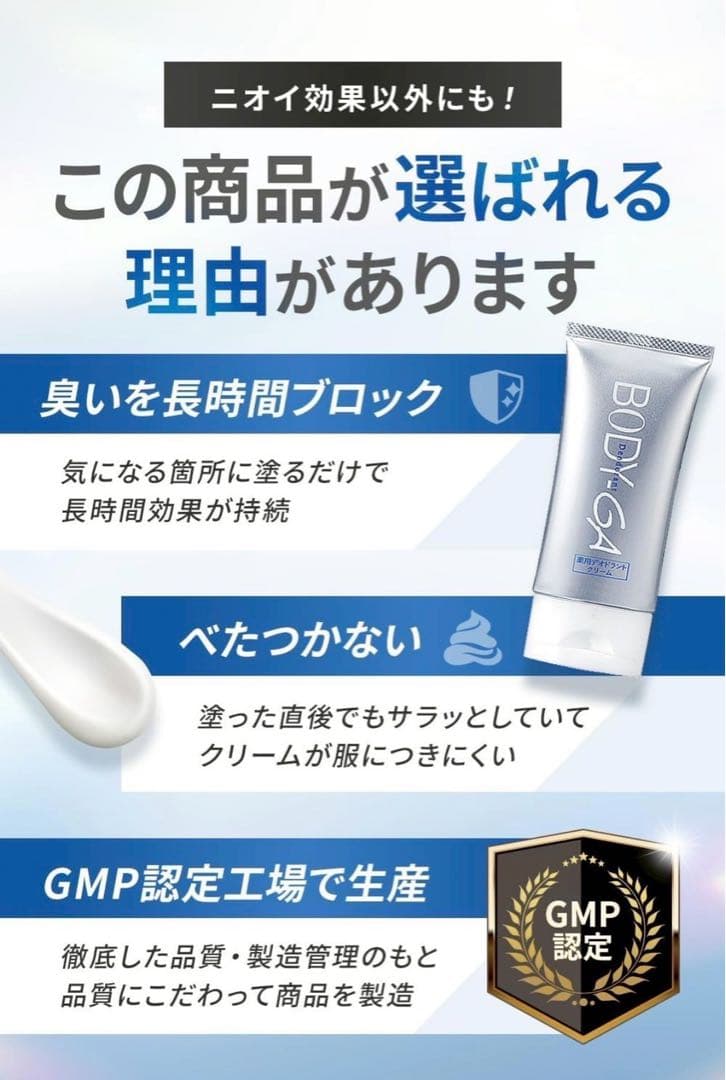 サムシング出品 BODY‑GA 薬用デオドラントクリーム 4個セット