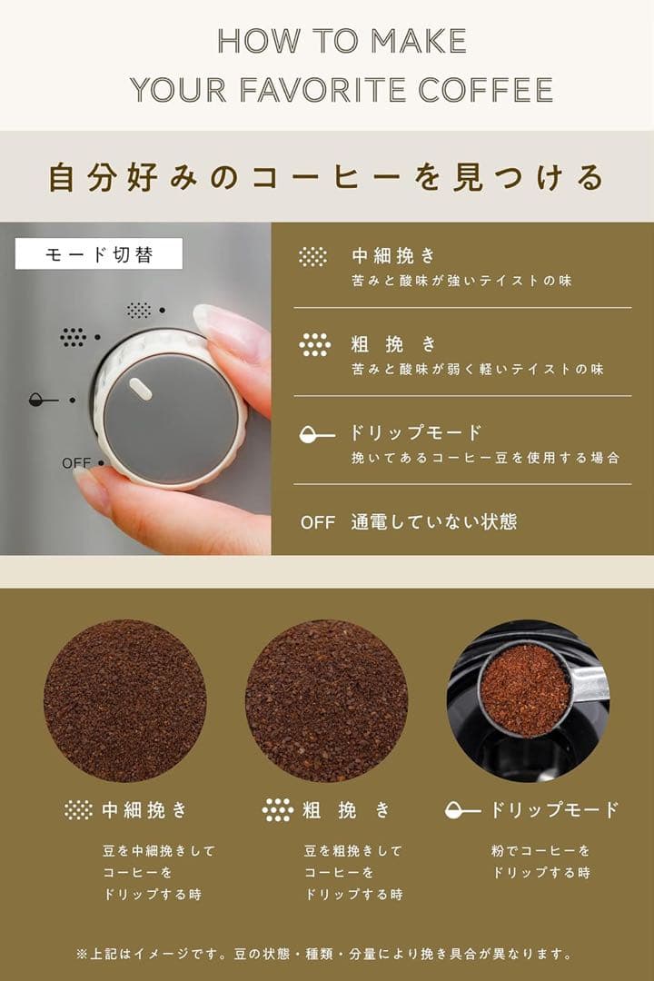 全自動コーヒーメーカー　ミル付き　Vitantonio VCD-200-I