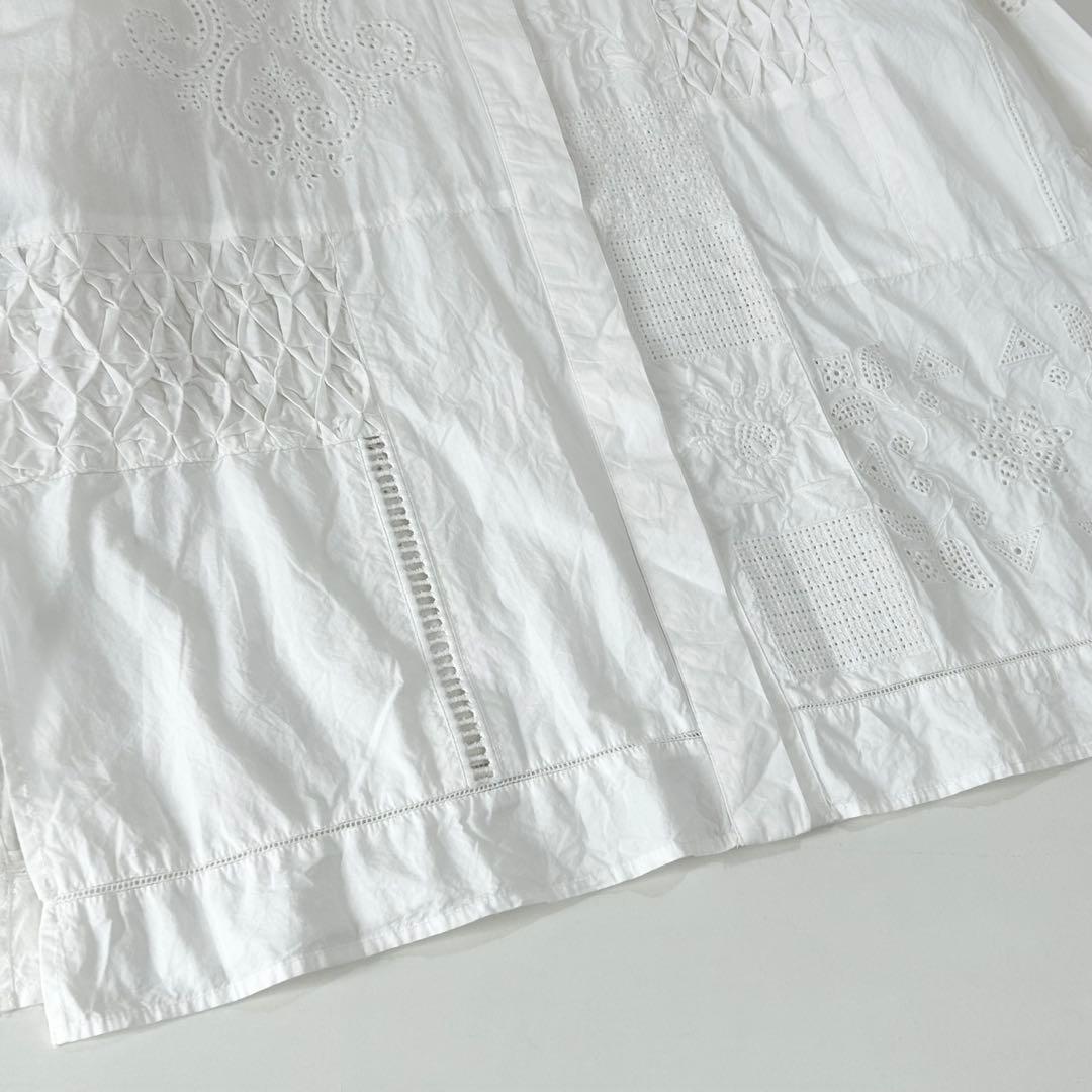 nude vintage JOURNALSTANDARDレースパッチワークシャツ