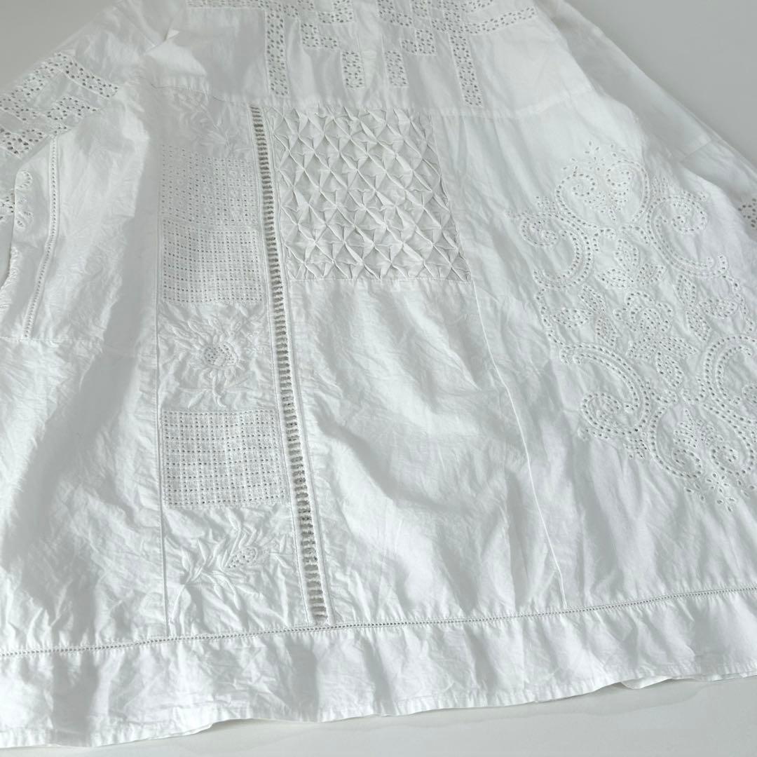 nude vintage JOURNALSTANDARDレースパッチワークシャツ