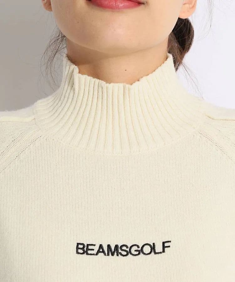 ★美品★BEAMS　GOLF　フロントロゴハイネックニット　サイズ　L
