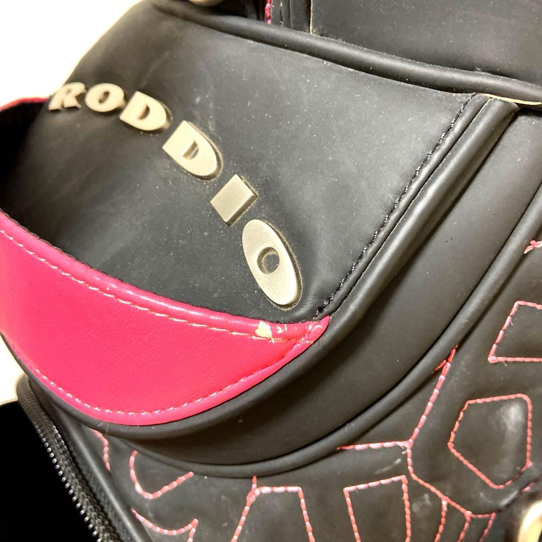 RODDIO キャディバッグ＋ヘッドカバー　黒/ピンク　中古　現状お渡し