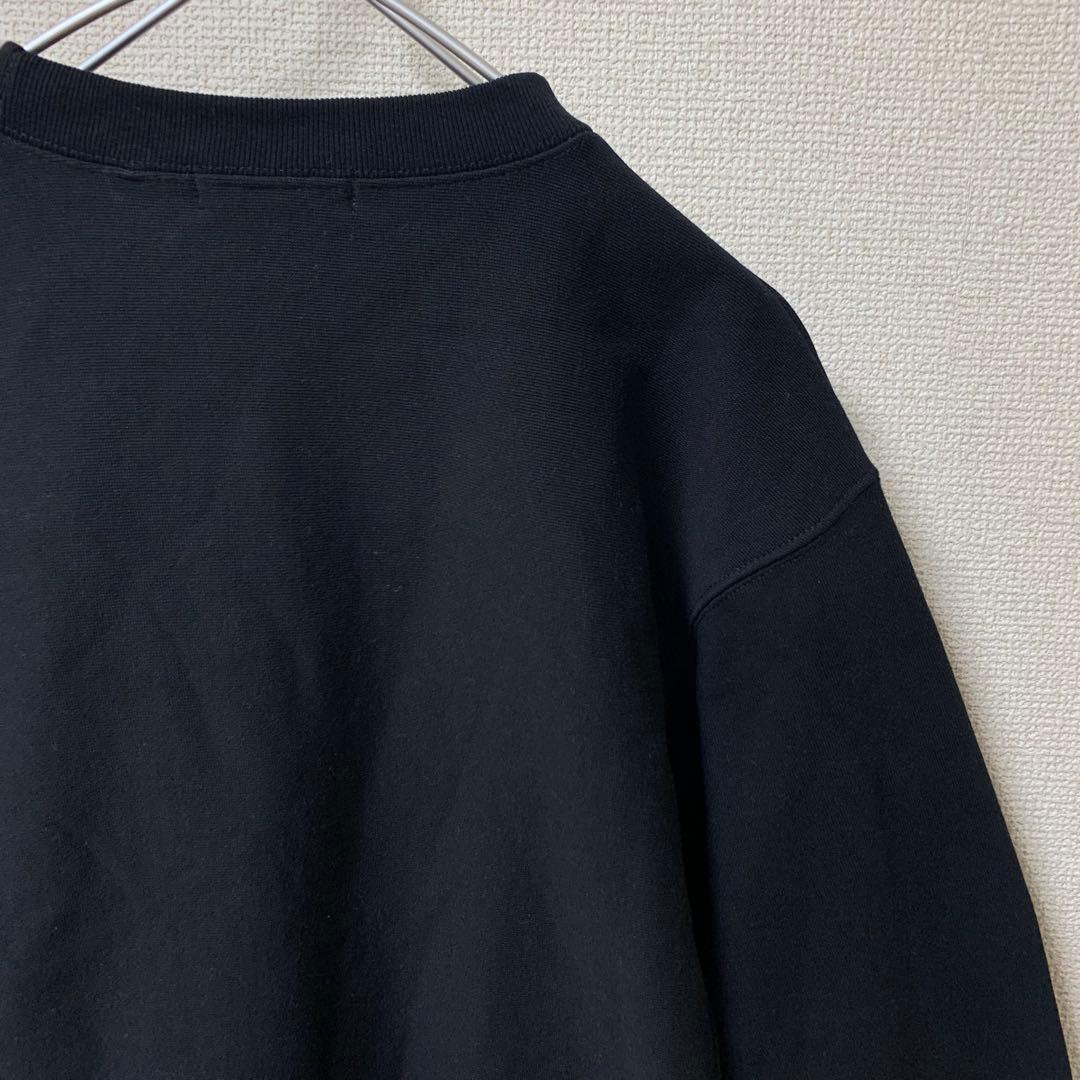 【極美品】cabaret poval スウェット　ロゴ　裏起毛　黒　L