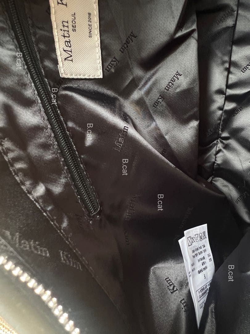 Matin Kim 黒 レザー ショルダーバッグboo