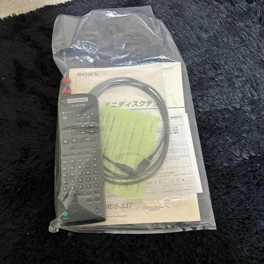 SONY MDS-S37 MDデッキ リモコン 説明書付属 MDプレイヤー