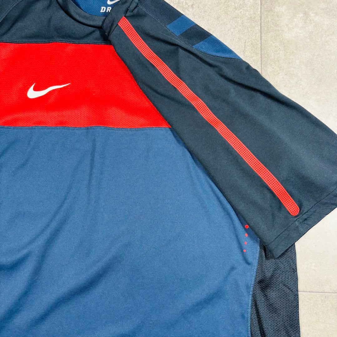 古着ナイキ　サッカーシャツ　Nike Dri-FIT USA代表シャツ　メッシュ
