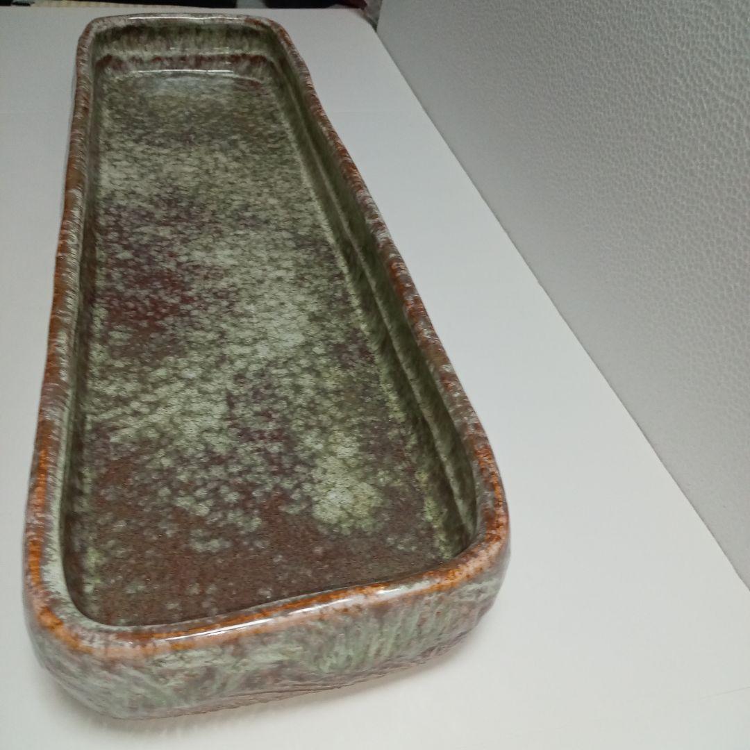 水盤(65cm)華道具　茶道　池坊　変形花器　生け花　小原　草月　花瓶　　自由花