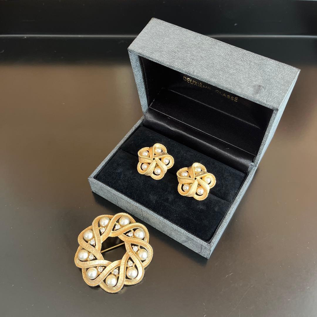 トリファリ　ブローチ＆イヤリングセット