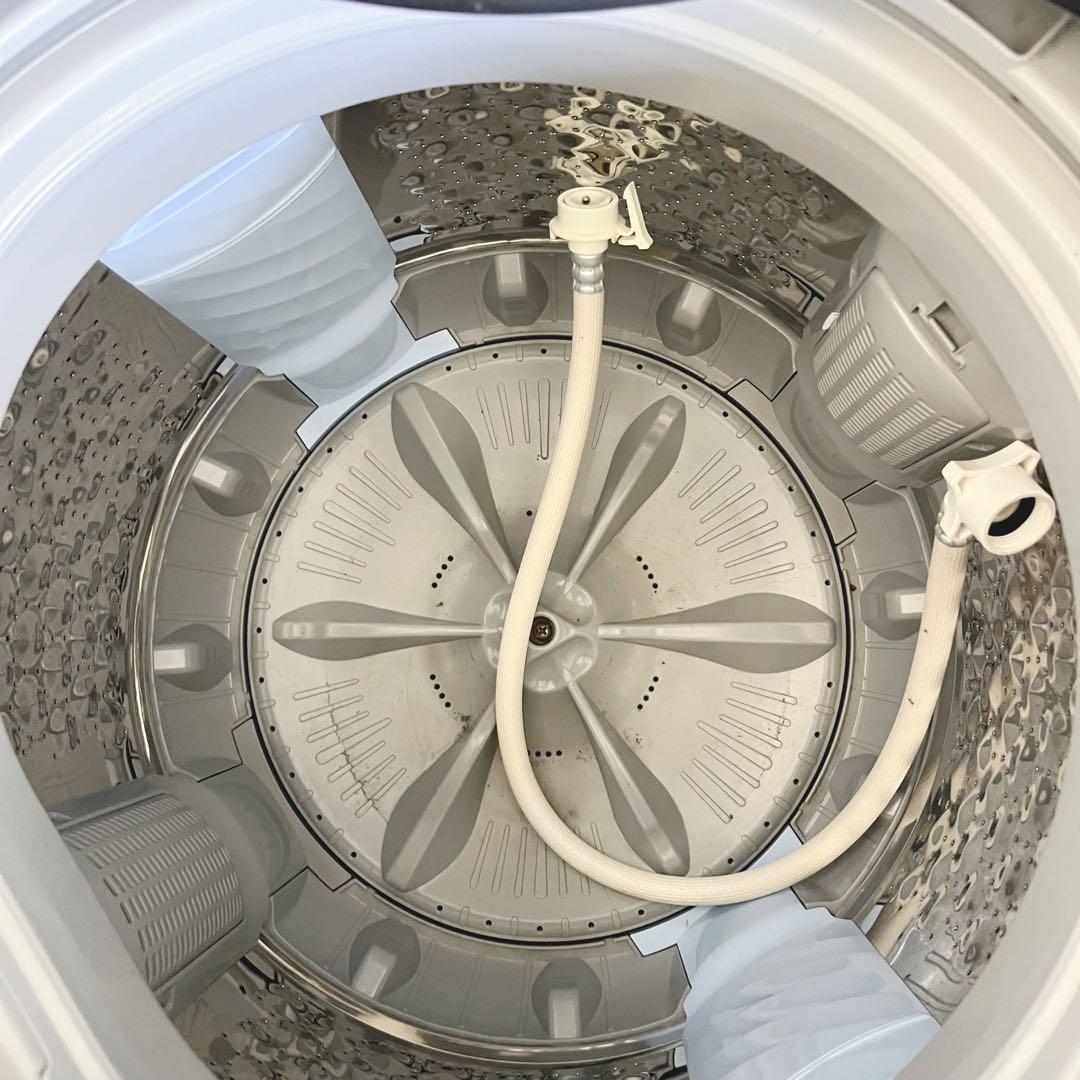 175取付無料！アイリスオーヤマ ガラストップおしゃれインテリア8kg洗濯機