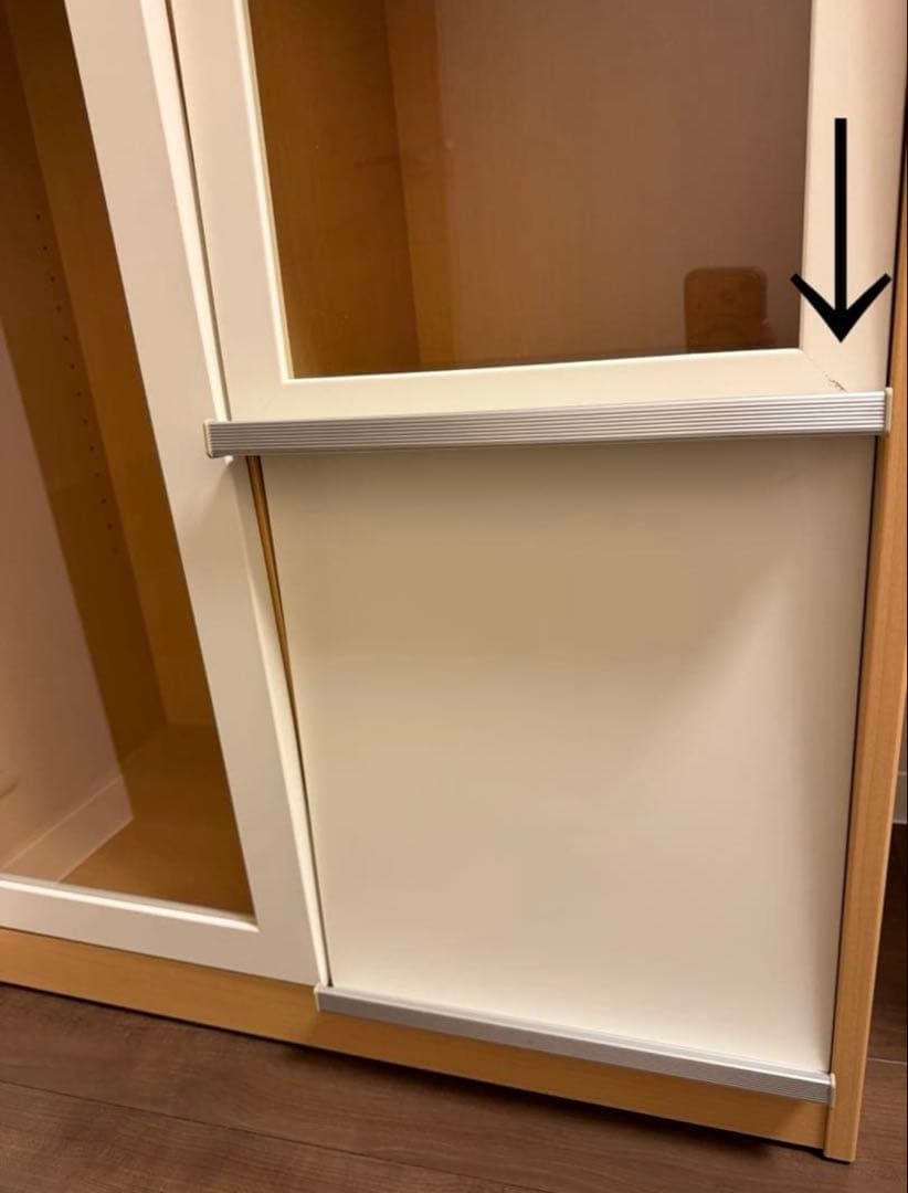 【hige】　大塚家具　本棚扉付き　高さ180センチ