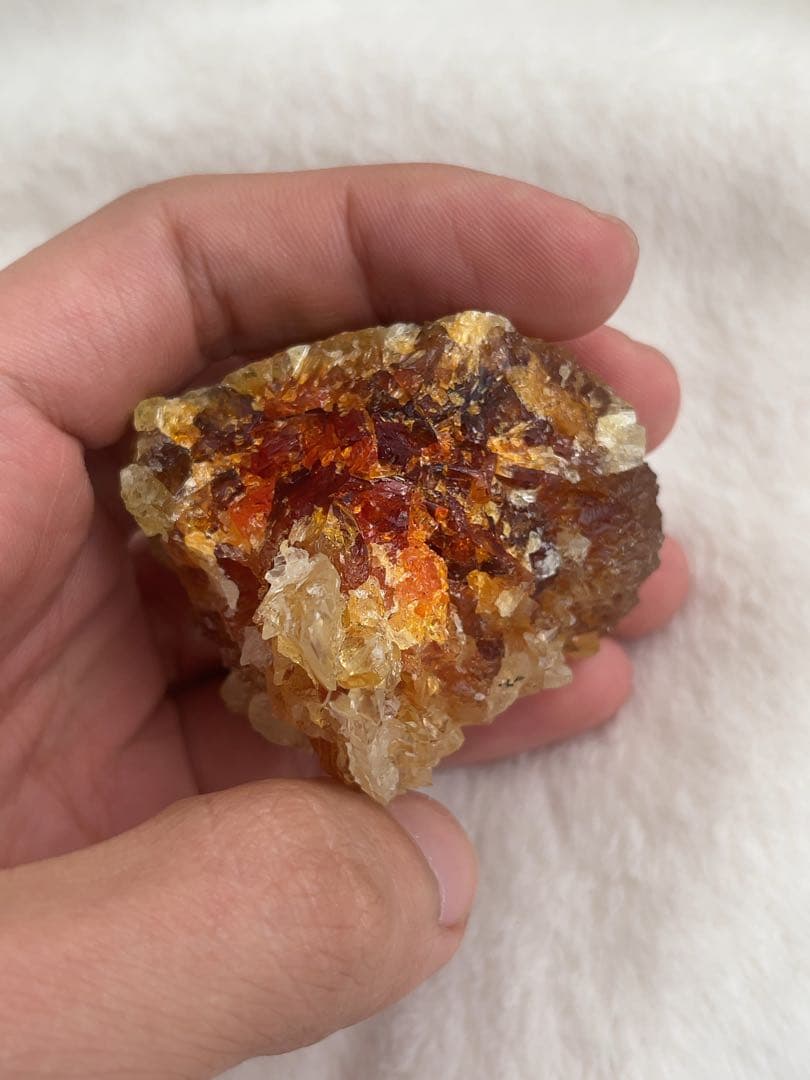 ジンカイト　紅亜鉛鉱　ポーランド産　228g　合成　天然石　鉱物　原石