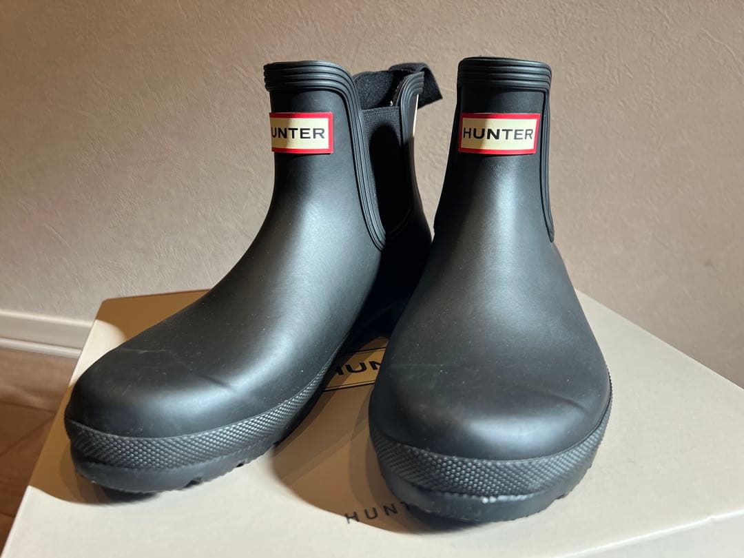 HUNTER ロゴバックストラップブーツ UK4サイズ